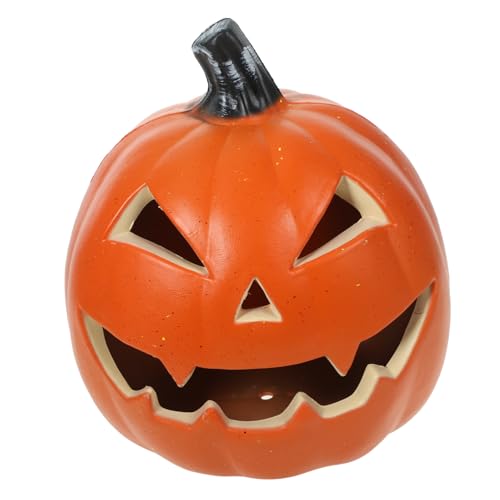 Ciieeo Halloween Pumpkin Lamp LED Decorative Light Lantern Design for Indoor Home Decor for Thanksgiving Halloween Celebrations Material Warm