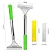 Mudder 3 Pcs 4 Inch Razor Blade Scraper Tool Wallpaper Floor Tile Paint Removal Smoothing Scraper Tool with Replacement Blade for Removing Wallpaper Sticker Glue Floor Adhesive (Green)