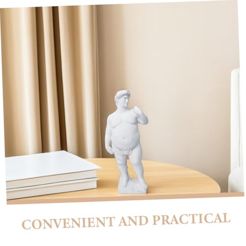 Escultura David en resina negra para escritorio 9.44x3.93x2.75 miniatura 3