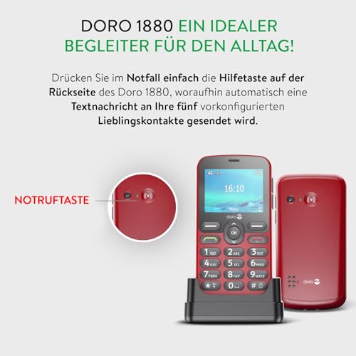 Doro 1880 Test – Verlässlich einfaches Senioren-Handy ohne Schnickschnack