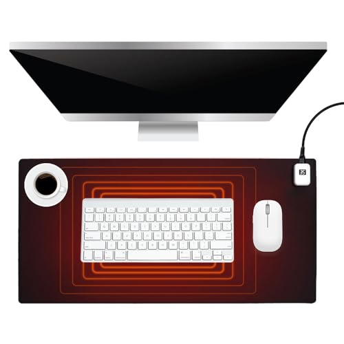 CJBIN Tischunterlage Beheizte, Mauspad mit Funktion Heizung, 82*40cm Große Mausmatte mit 7 Heizstufen, Tischunterlage Beheizte Schreibtisch, Beheizte Schreibtischunterlage für PC/Laptop/Zuhause/Büro CJBIN Tischunterlage Beheizte, Mauspad mit Funktion Heizung, 82*40cm Große Mausmatte mit 7 Heizstufen, Tischunterlage Beheizte Schreibtisch, Beheizte Schreibtischunterlage für PC/Laptop/Zuhause/Büro
