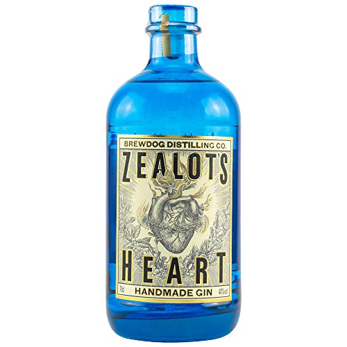 BrewDog | Zealots Heart Gin | Handmade Gin | 700 ml | 44% Vol. | 197 Destillationsdurchgängen | 17 Botanicals | Klassische Wacholdernote & intensive Zitrusfrische | Charaktervolles Finish Cover