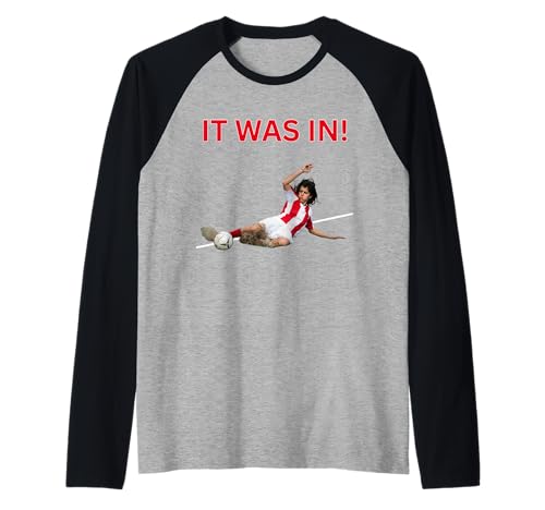 Divertido Jugador de fútbol para Hombre y niño en el Que Estaba! Humor de fútbol Camiseta Manga Raglan