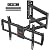 ELIVED Long Arm TV Wall Mount for Most 42-75 Inch TVs, 37.9 Inch Long Extension Corner TV Mount, Full Motion Wall Mount tv Bracket Swivel and Tilt, Holds up to 99 lbs. Max VESA 600x400mm, YD3038