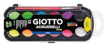 GIOTTO GIOTTO-F351400 Acquerelli Fluorescenti, Colori Fluo, 1 ml (Paquete de 1), F351400