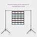 ANCOMEDO 20”W x 25”H Classroom Words Pocket Chart with 6 Clear Pockets, Black Standard Pocket Chart for Classroom and Home for Sentence Strips, Reusable Clear Pocket Hanging Words Chart (Black)