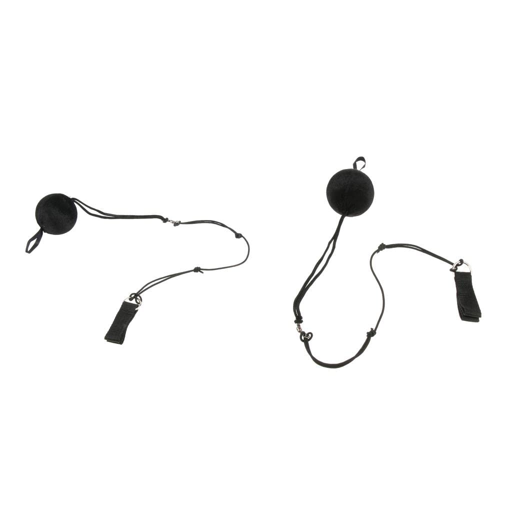 Segolike 2 Pieces Belly Dance Silk Veil Poi Thrown Balls with Adjustable Chain