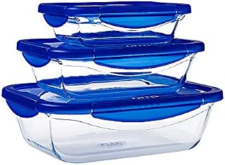 Pyrex® - Cook & Go - Set of 3 Rectangular Boxes
