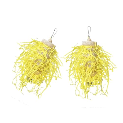 MOMOJIA 2pcsSwing Suspension Bridge Parrots Swing Toy Pet Birds Cage Swing Toy for Mental and Physical Activity