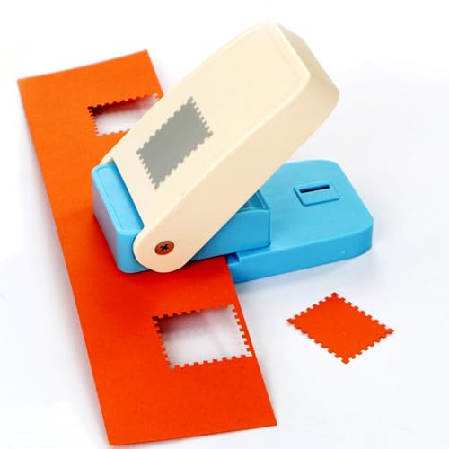 Stanzer Briefmark 3.2x3.8cmPapierstanzer Motivstanzer Papier Ausstanzer Stanzer Briefmark Motivlocher Set Ausstanzer für Geschenkanhänger Basteln Scrapbooking Fotos Grußkarten