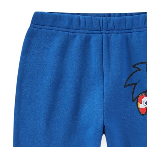 Conjunto de suéter y pantalones de forro polar Sonic para niños 4