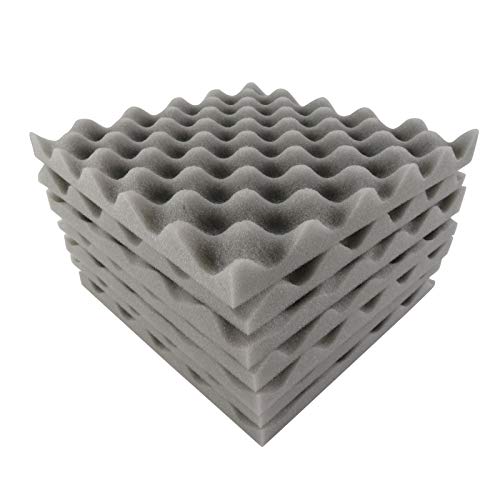 24 PCS 30 * 30 * 3cm Painéis de espuma acústica Almofada de espuma de ovo Espuma de isolamento de so