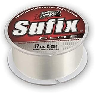 Sufix Elite 6 lb Fishing Line (Clear, Size- 330 YD Spool)
