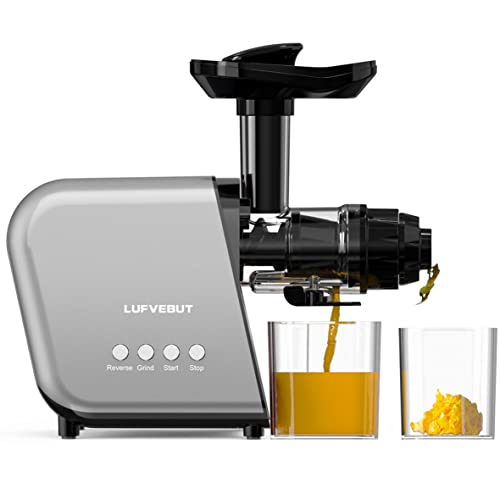 Comparison: Best Juicer For Ginger And Turmeric 8 Slow Juicer Carrot Ginger, 250W Cold Press Juicer Machine BAP Free, Easy To Clean High Yield Juicer Extractor with Grinding Function, Dishwasher Safe Masticating Juicer for Hard Vegetable and Fruit