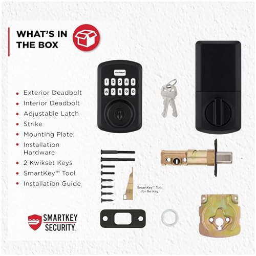Kwikset 9250TRS-L03S Transitional Powerbolt 2 Electronic SmartCode Deadbolt SmartKey with RCAL Latch and RCS Strike Lifetime Brass Finish thumbnail 3