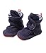 Zutano Baby Contrast Cozie Booties Navy & Periwinkle Stripe 6 Months