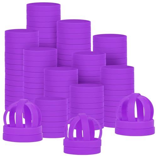 Bracelets en silicone extensibles et durables, lot de 200 pièces violets pour le sport