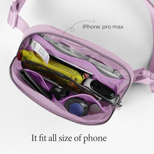 Image of ODODOS Unisex Mini Belt Bag with Adjustable Strap Small Fanny Pack for Workout Running Traveling Hiking, Lavender