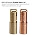 MecArmy X3S Handheld Mini EDC Flashlight with Micro USB Charging, Portable Rechargeable Everyday Carry Keychain Torch|130 lumens Outdoor Waterproof Lamp (Copper)