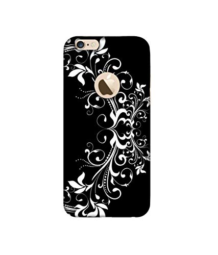 Image of Amazon Brand - Solimo Designer Flower Art Pattern 3D Printed Hard Back Case Mobile Cover for Apple iPhone 6 / 6S (Logo Cut)