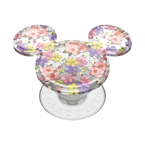 PopSockets Adhesive Phone Grip Holder Phone Stand Disney - Translucent Mickey Cascading Flowers