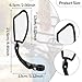 kowaku Bike Mirror Rotatable Wide Angle Shockproof Bike Accessory Clear for Handlebar Bicycle Rear View Mirror for Motorcycle Riding, Left