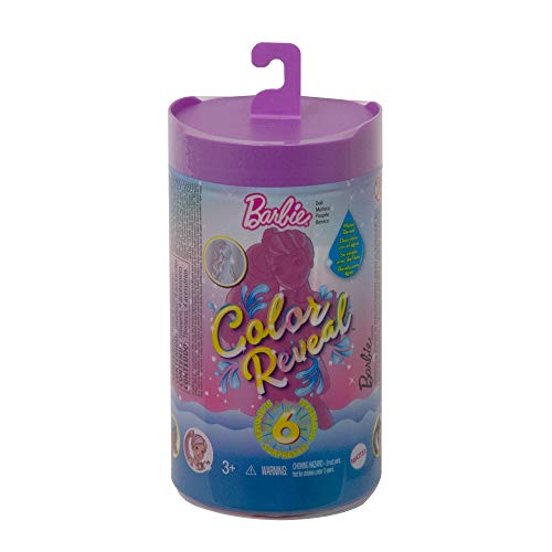 Barbie GTT23 - Barbie Chelsea Color Reveal Puppe, Glitzer Serie, mit Enthüllungseffekt mit 1 Überraschungspuppe und 6… – Bild 7
