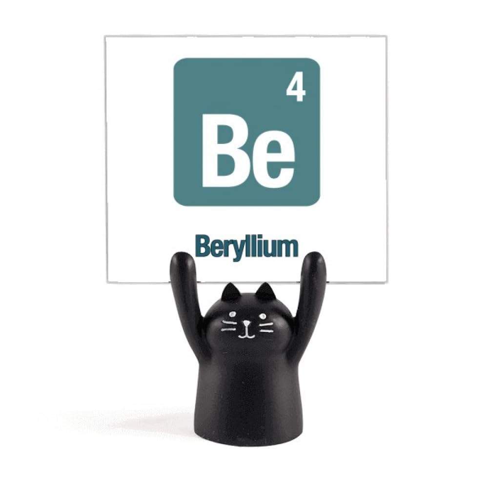 Beryllium Élément Chimique Support Mémo Chat Noir Idée Cadeau Originale Sciences - 4