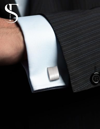 Gemelos de acero inoxidable para hombre miniatura 3
