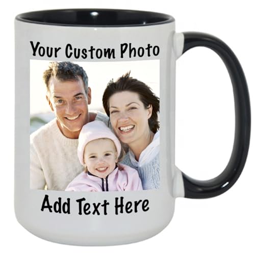 Customized 15oz Ceramic Mug with Photo & Text