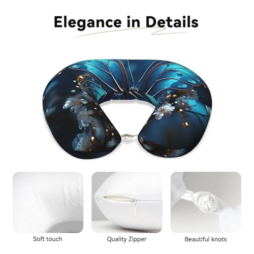 Almohada de espuma viscoelástica para cuello viaje miniatura 3