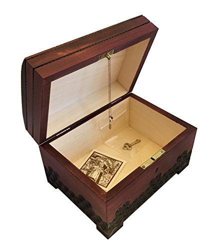 Polish Handmade Jewelry Box Linden Wood Keepsake Large Wooden Chest #TOP4