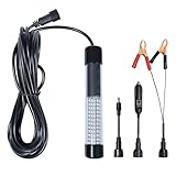 Samdo IP68 12V LED Underwater Fishing Light Lamp 1080 Lumens Drop Fish Boat Night Light 8W