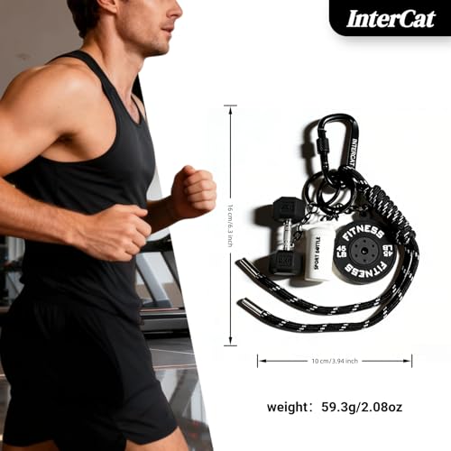 InterCat Gym Accessories for Women, Fitness Keychain Set - image 2