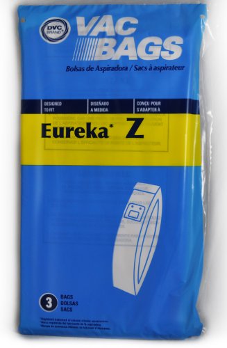 DVC Replacement for Eureka Style Z Upright Vacuum Cleaner Bags | Designed to Fit Eureka 7400 & 7500 Series Using Style Z Bags | Replacement Parts to Keep Clean and Breathe Easy | 3 Pack
