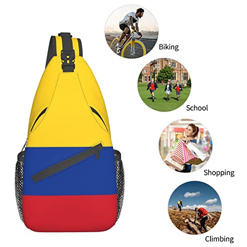 Mochila Bandolera Colombia Flag Unisex Compacta miniatura 7