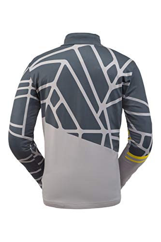 Spyder Mens Vital Zip T-Neck  Pullover Long Sleeve Active Shirt