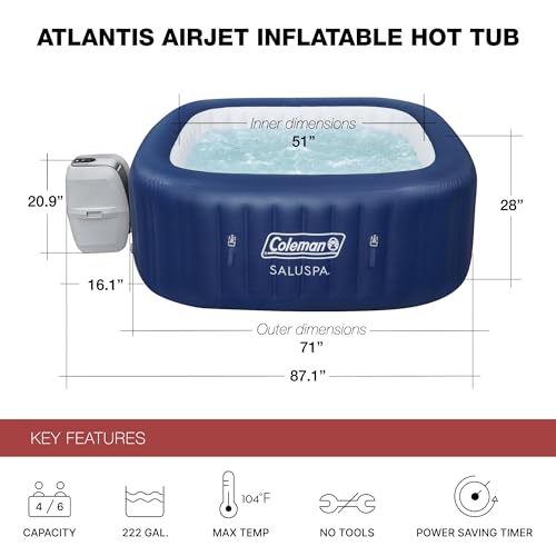 Coleman inflatable spa jacuzzi