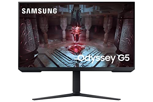 Samsung 32-Inch(80Cm) 2K QHD Odyssey G5 Gaming, 165Hz, 1Ms, Flat LCD Monitor, 2560 X 1440 Pixels, Height Adjustbale Stand, HDR10, AMD Freesync Premium (LS32CG510EWXXL, Black) Samsung 32-Inch(80Cm) 2K QHD Odyssey G5 Gaming, 165Hz, 1Ms, Flat LCD Monitor, 2560 X 1440 Pixels, Height Adjustbale Stand, HDR10, AMD Freesync Premium (LS32CG510EWXXL, Black)