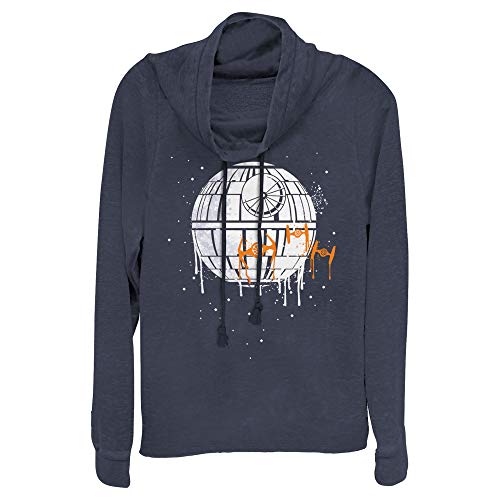 Haut en tricot Star Wars chic et confortable col bénitier bleu marine pour femme