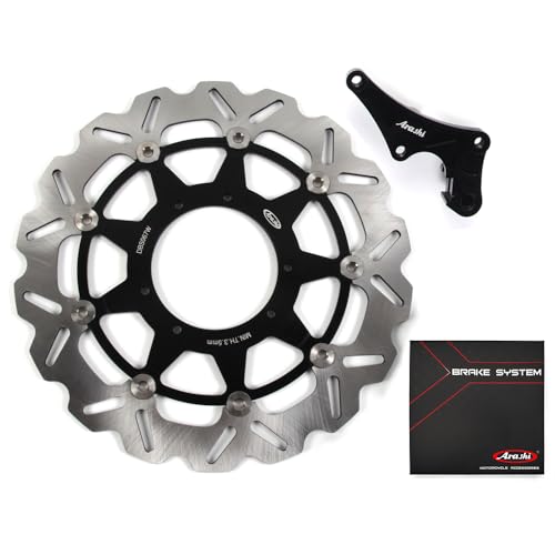 Disques de frein avant moto CRF450X Supermotard 2004-2009 noir
