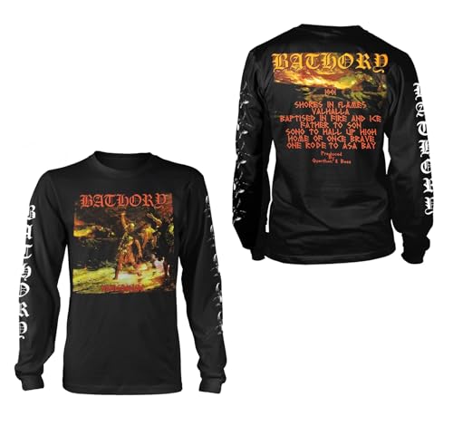 Bathory Men's Hammerheart Long Sleeve T-Shirt Black | Officially Licensed Merchandise