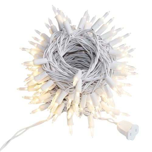 JinBest 100 LED Warm White Christmas Lights, UL Certified and