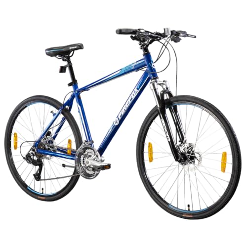 Image of FIREFOX Road Runner Pro D Plus 700C T Hybrid Cycle /City Bike (21 Gear, Blue) | Ideal for Mens | 98% Assembled Cycle