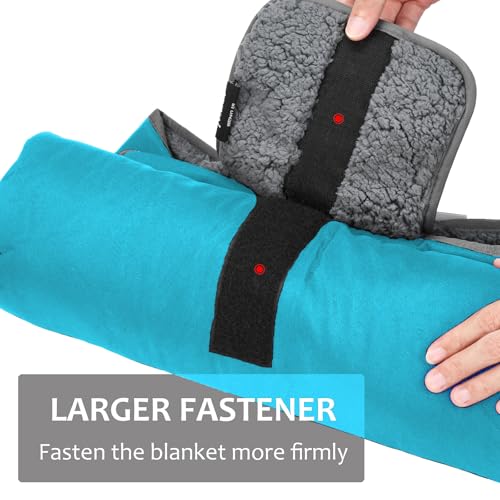 Image of Tirrinia Large Waterproof Outdoor Blanket, Soft Warm Windproof Stadium Blanket with Sherpa Fleece and Foldable for Outdoor Sport, Baseball, Football, Beach, Concerts, Car