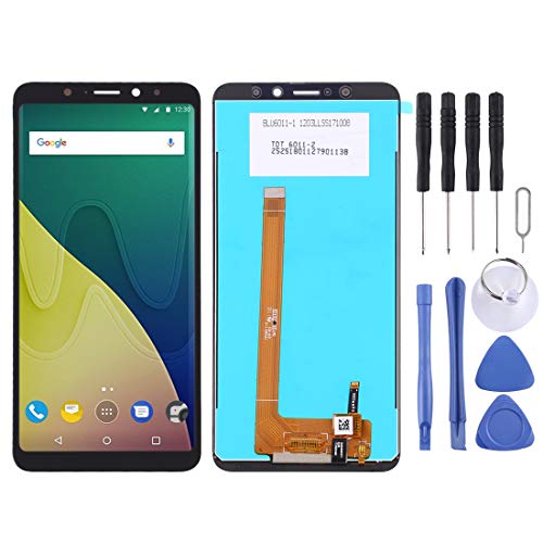 Numériseur pour Wiko View XL noir avec écran ACL complet