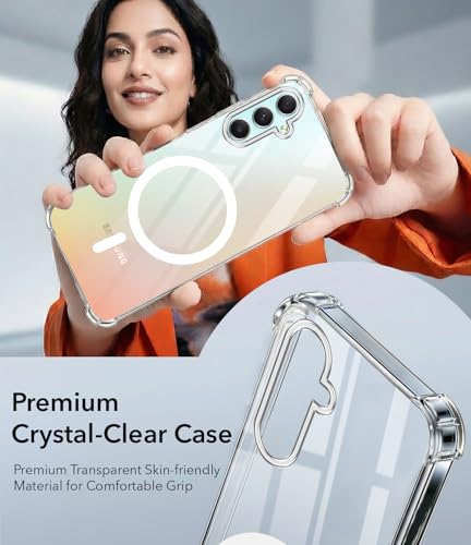 Image of Jkobi Shockproof Crystal-Clear Back Cover for Samsung Galaxy A34 5G (Magsafe Wireless Support | Drop & Camera Protection | Hard Polycarbonate)