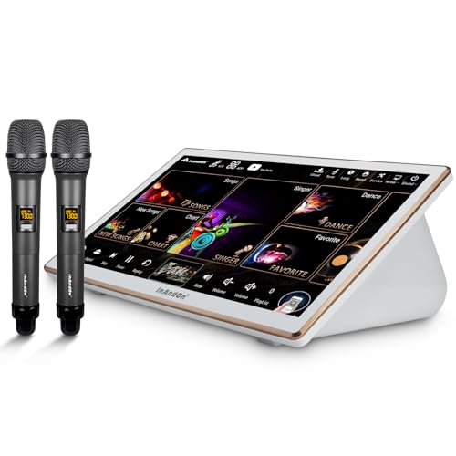 Image of 2026 InAndOn Chinese Karaoke Machine, 18.5 inch Capacitive Touch Screen, 650K Cloud Song Library, YouTube Online Play, 4TB