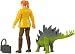 Jurassic World Figura básica Claire con dinosaurio de juguete Stegosaurus (Mattel FMM06)