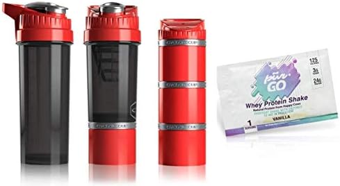 Cyclone Shaker Cup Set of 3 - 22 oz Shaker Bottle, 32 oz Mixer Bottle,Cyclone Core with Protein Shake Sample
